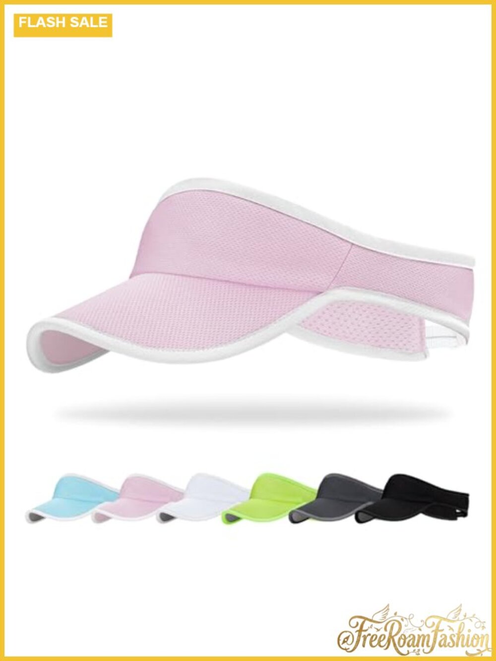 UPF50+ Packable Sports Sun Visor Quick-Dry Sweatband Adjustable Fit